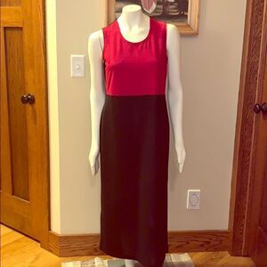 Vintage 90s color block two-piece dress. Small